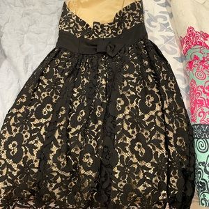 Black & cream lace & tulle Milly dress, size 8